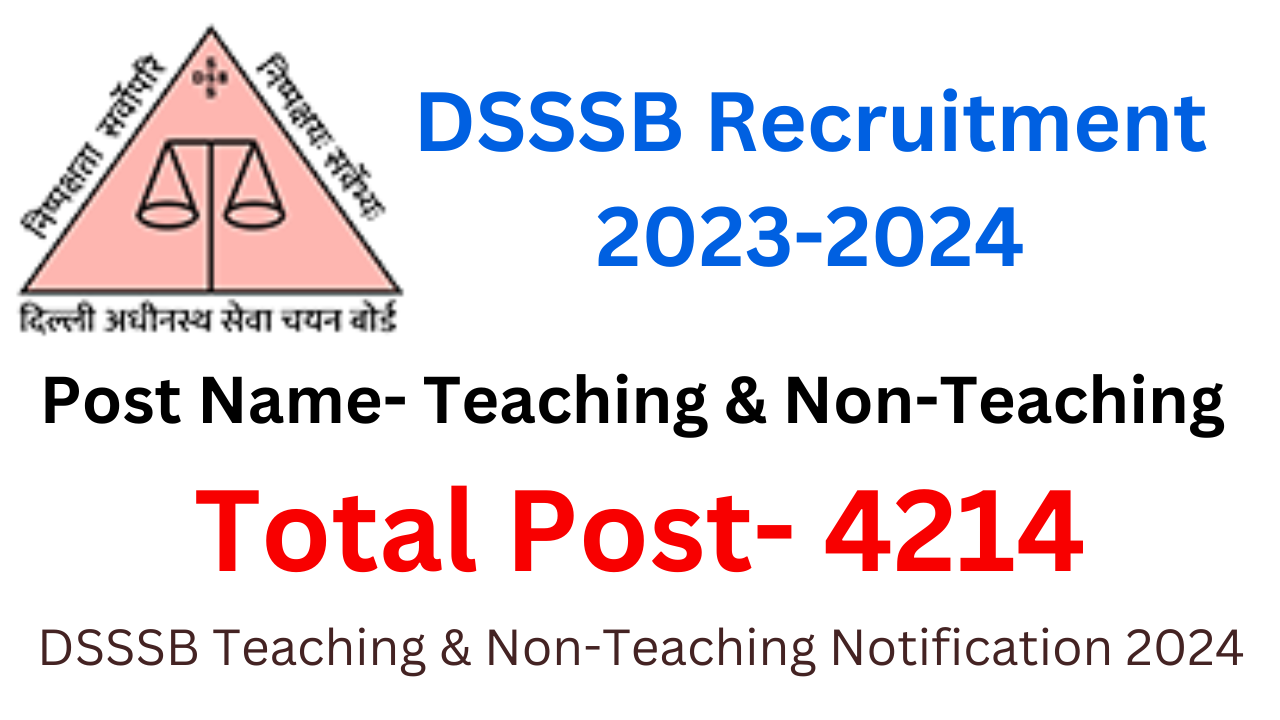 DSSSB recruitment 2023