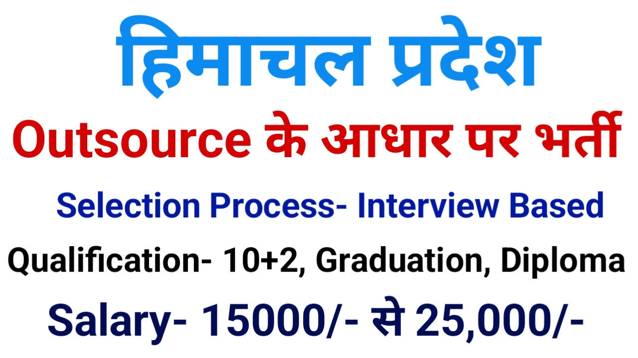 Himachal Outsource Recruitment 2026